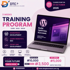 DexplorerTech Web Design Training – 2026