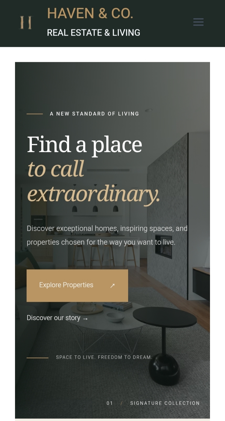 DEXREALESTATE website preview
