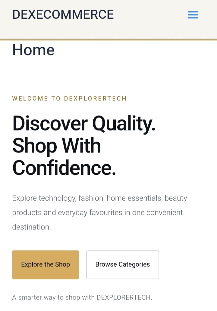 DEXECOMMERCE website preview