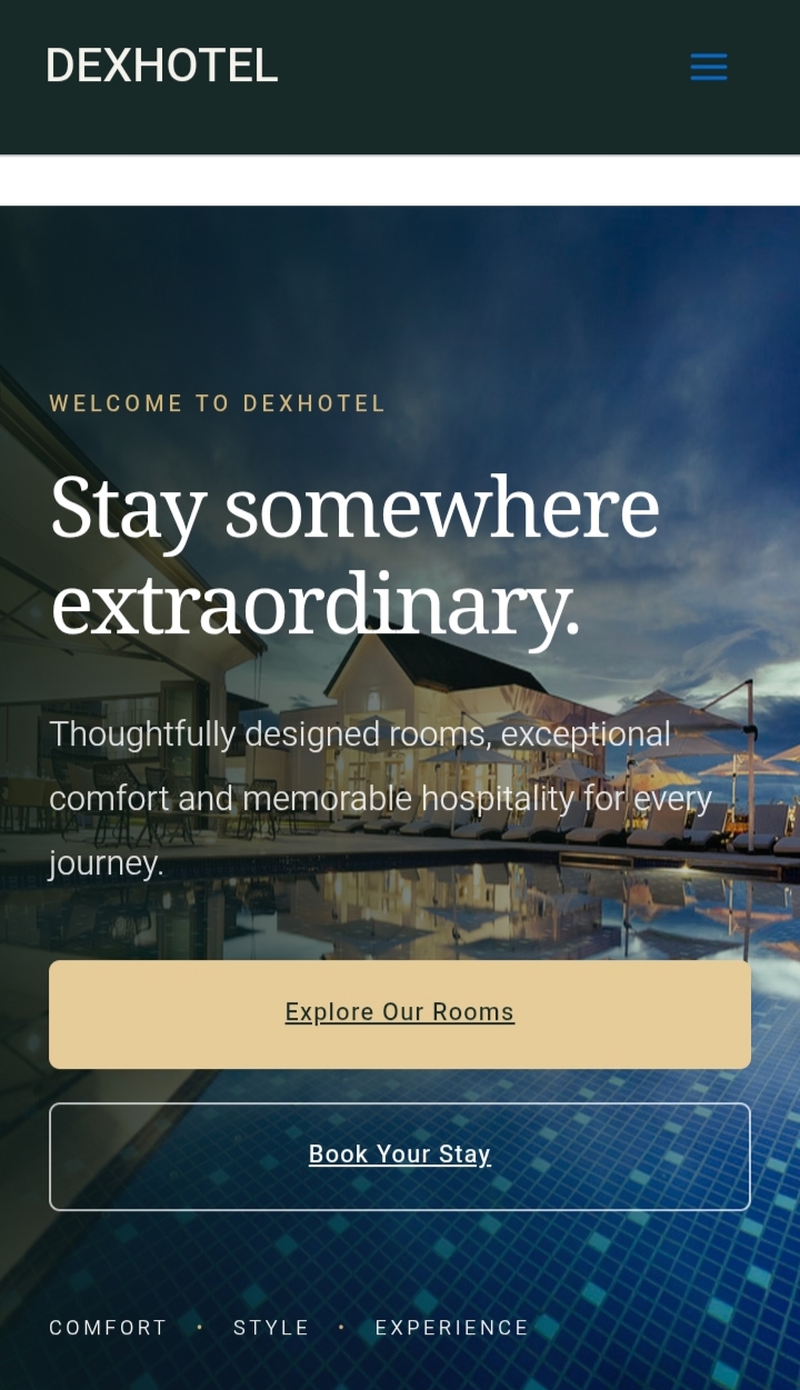 DEXHOTEL website preview