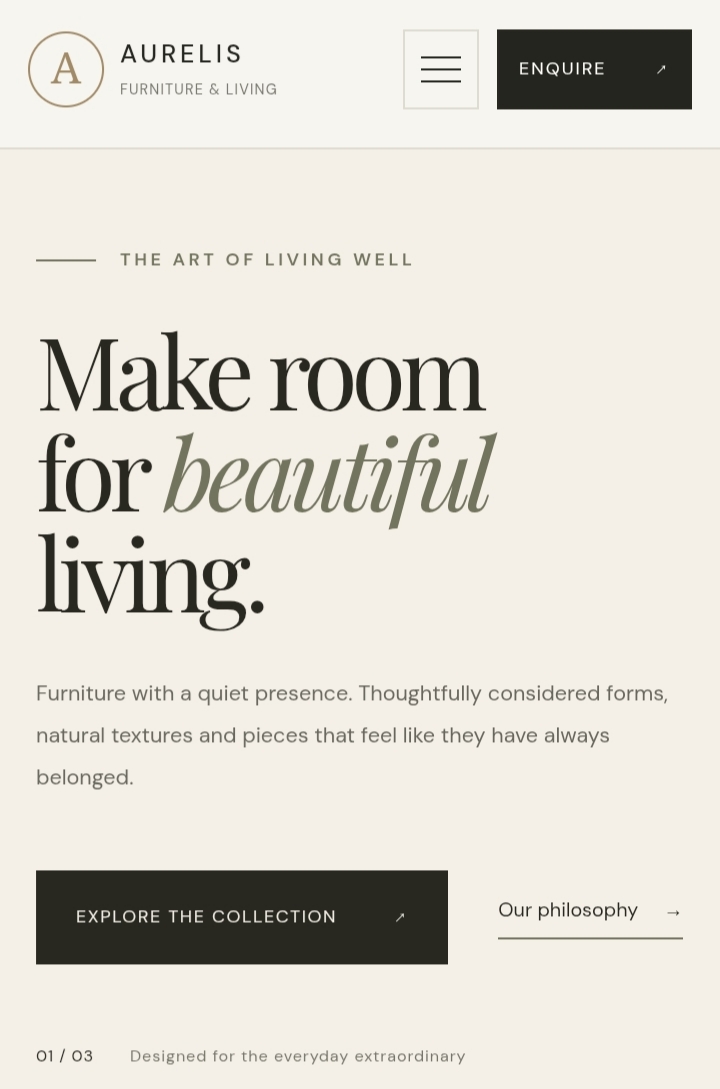DEXFURNITURE website preview